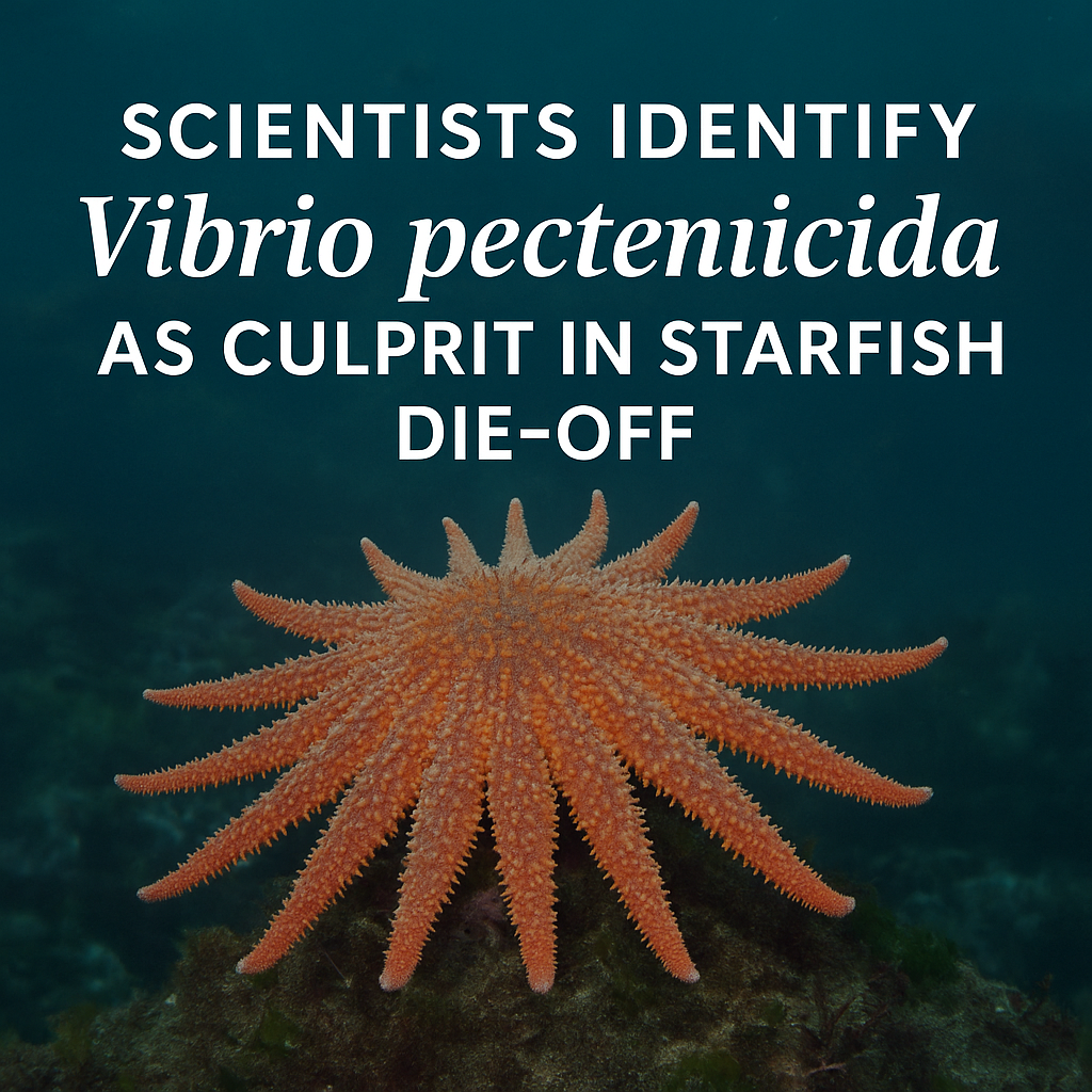 Read more about the article 🐚 Scientists Identify Vibrio pectenicida as Culprit in Starfish Die-off